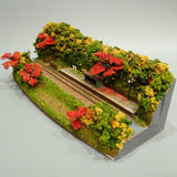 N Gauge Mini Layout [Fallen Leaves at a Mountain Station]: KDF Painted Finished Product, 1/150 Scale