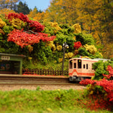 N Gauge Mini Layout [Fallen Leaves at a Mountain Station]: KDF Painted Finished Product, 1/150 Scale