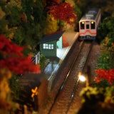 N Gauge Mini Layout [Fallen Leaves at a Mountain Station]: KDF Painted Finished Product, 1/150 Scale
