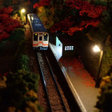 N Gauge Mini Layout [Fallen Leaves at a Mountain Station]: KDF Painted Finished Product, 1/150 Scale