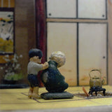 Petit Scene - "Spring Sunshine... Everyone's out of it": Yukimasa Ito, painted 1:87