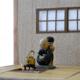 Petit Scene - "Spring Sunshine... Everyone's out of it": Yukimasa Ito, painted 1:87