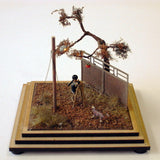 Petit Scene - Attack and Defense - Get the Last Persimmon: Yukimasa Ito, painted 1:87