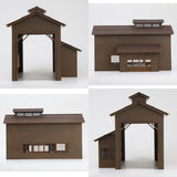 Wooden Single Line Locomotive Depot Bake Paneling Kit : Chitetsu Corporation (Yoichi Miyashita) Unpainted Kit HO(1:80) 99970000002