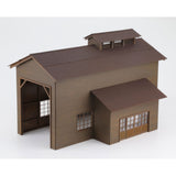 Wooden Single Line Locomotive Depot Bake Paneling Kit : Chitetsu Corporation (Yoichi Miyashita) Unpainted Kit HO(1:80) 99970000002