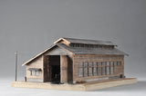 Single-track Wooden Locomotive Depot" : Sadashi Okakura, painted 1:80
