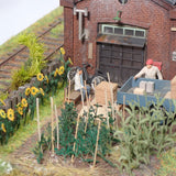 Tram Module 2-B : Yoshiaki Nishimura, HO module display stand art work 1:80-scale