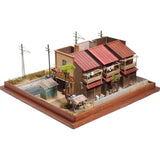 Japanese signboard architecture of three houses in succession 2 : Yoshiaki Nishimura HO display stand work 1:80scale
