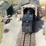 Wooden single-track locomotive depot : Yoichi Miyashita Painted 16.5mm gauge 1:80 scale