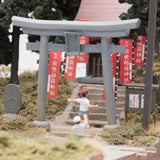Fukushima Kotsu Scenes with shrines : Yoichi Miyashita Painted 12mm gauge 1:87 scale