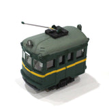 Self-propelled miniature train with built-in battery <Green/Yellow belt> Pole specification: Yoshiaki Ishikawa, complete painted N (1:150)