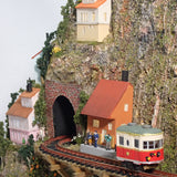 Wall Hanging Diorama 2 Alpine Mountain Railway : Yoshiaki Ishikawa, N(1:150) scale mini-layout art work
