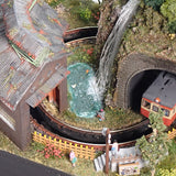 Turntable Line #2 New "Old Garage and Lake" : Yoshiaki Ishikawa, Diorama art work 1:150