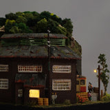 Turntable Line #2 New "Old Garage and Lake" : Yoshiaki Ishikawa, Diorama art work 1:150