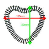 Heart shaped rail for mini mini train : Yoshiaki Ishikawa Railroad Tracks 9mm gauge N (1:150)