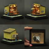 90mm cube miniature "Peter's Hamburger Shop" : Taro - painted, Non-scale