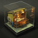 90mm cube miniature "Peter's Hamburger Shop" : Taro - painted, Non-scale