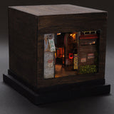 90mm cube miniature "Yumebei Yokocho 3" : Taro painted, Non-scale