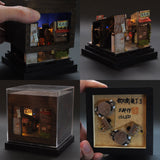 90mm cube miniature "Yumebei Yokocho 3" : Taro painted, Non-scale