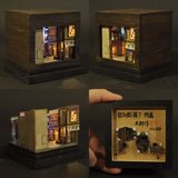 90mm cube miniature "Yumebei Yokocho - Tokumori" : Taro - painted, Non-scale