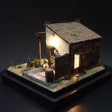 90mm cube miniature "WESTERN BAR 1" : Taro - painted, Non-scale