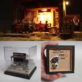 90mm cube miniature "WESTERN BAR 1" : Taro - painted, Non-scale