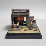 90mm cube miniature "WESTERN BAR 1" : Taro - painted, Non-scale