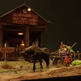 90mm cube miniature "WESTERN BAR 10" : Taro - painted, Non-scale