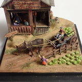 90mm cube miniature "WESTERN BAR 10" : Taro - painted, Non-scale