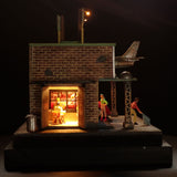 90 毫米立方体微型“Motor Hotel.1”：芋头 - 涂漆，未按比例