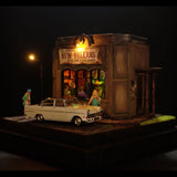 90mm cube miniature "JAZZ BAR5" : Taro, painted, not to scale