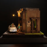 90mm cube miniature "JAZZ BAR5" : Taro, painted, not to scale