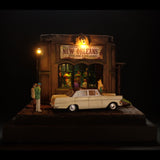 90mm cube miniature "JAZZ BAR5" : Taro, painted, not to scale