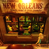 90mm cube miniature "JAZZ BAR5" : Taro, painted, not to scale