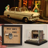 90mm cube miniature "JAZZ BAR5" : Taro, painted, not to scale