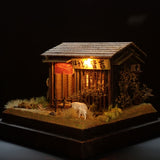 90mm cube miniature 'Houtou Minayoshi' : Taro - painted, not to scale