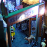 90mm Cube Miniature "Showa Retro Yokocho 2" : Taro, Diorama art work Non-scale 271