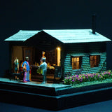 90mm cube miniature "Kebab store on the main street" : Taro, Diorama art work Non-scale 282