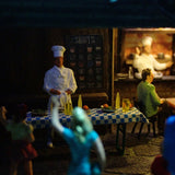 90mm cube miniature "Kebab store on the main street" : Taro, Diorama art work Non-scale 282