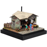 90mm cube miniature "Kebab store on the main street" : Taro, Diorama art work Non-scale 282