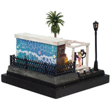 90mm cube miniature "Seaside Bar" : Taro, Diorama art work Non-scale 284