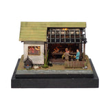 90mm cube miniature "Mizonokuchi Tsurukame" : Taro, Diorama art work Non-scale 287