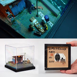 90mm Cube Miniature "The guy from out of town 2" : Taro, Diorama art work Non-scale 291