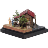 90mm Cube Miniature "The guy from out of town 3" : Taro, Diorama art work Non-scale 292