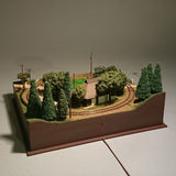 Straw Farmers and Local Railway : Yasuji Ibuchi Modeling work N (1:150)