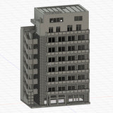 Sakatsu Mansion : Diorama City Building 3D unpainted kit 1:600 size 3002