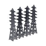 Set of 4 power transmission towers : Diorama City Building 3D unpainted kit 1:600 size 3005