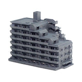 Sakagami Mansion : Diorama City Building 3D unpainted kit 1:600 size 3016