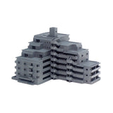 Sakagami Mansion : Diorama City Building 3D unpainted kit 1:600 size 3016