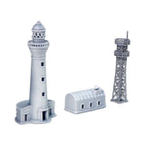 Lighthouse Set : Diorama City Building 3D unpainted kit 1:600 size 3017